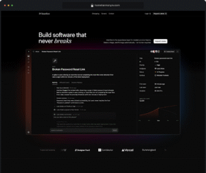 Interfere website mockup