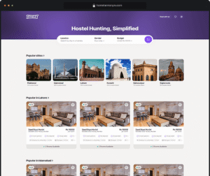 Staezy Accommodations website mockup