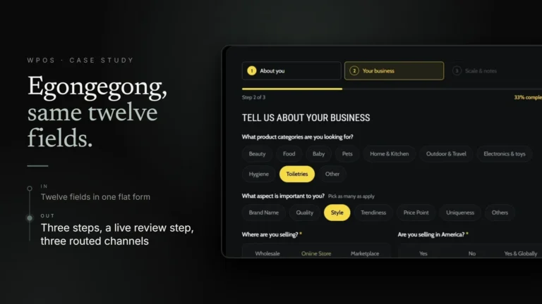 The rebuilt multi-step contact experience with a live review step