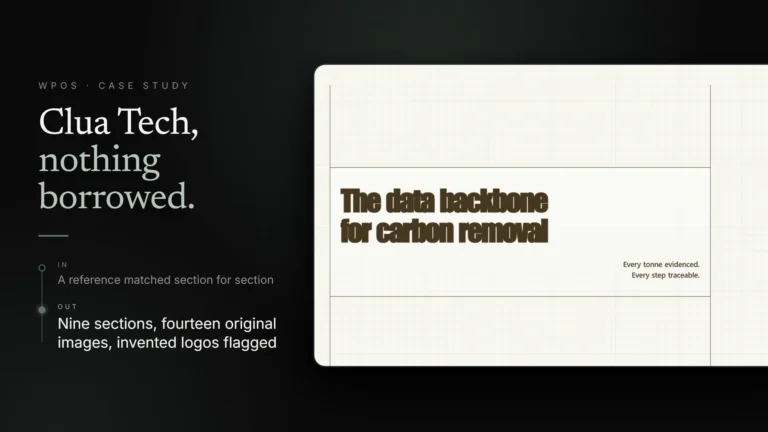 The Clua Tech homepage WPOS built to match a carbon-removal reference site